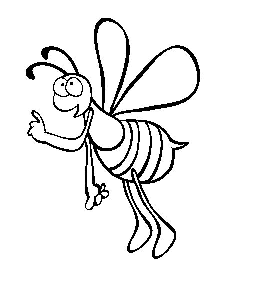 554x565 Printable Outline Of Bee For Preschoolers