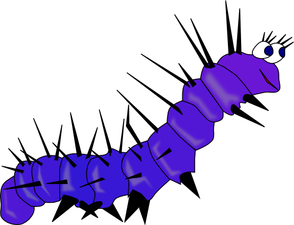 600x461 Caterpillar Gusano Clip Art