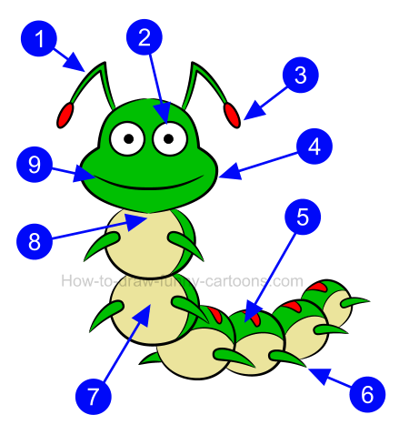 461x489 How To Create A Caterpillar Clip Art
