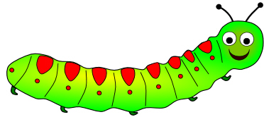 372x166 Cartoon Caterpillars