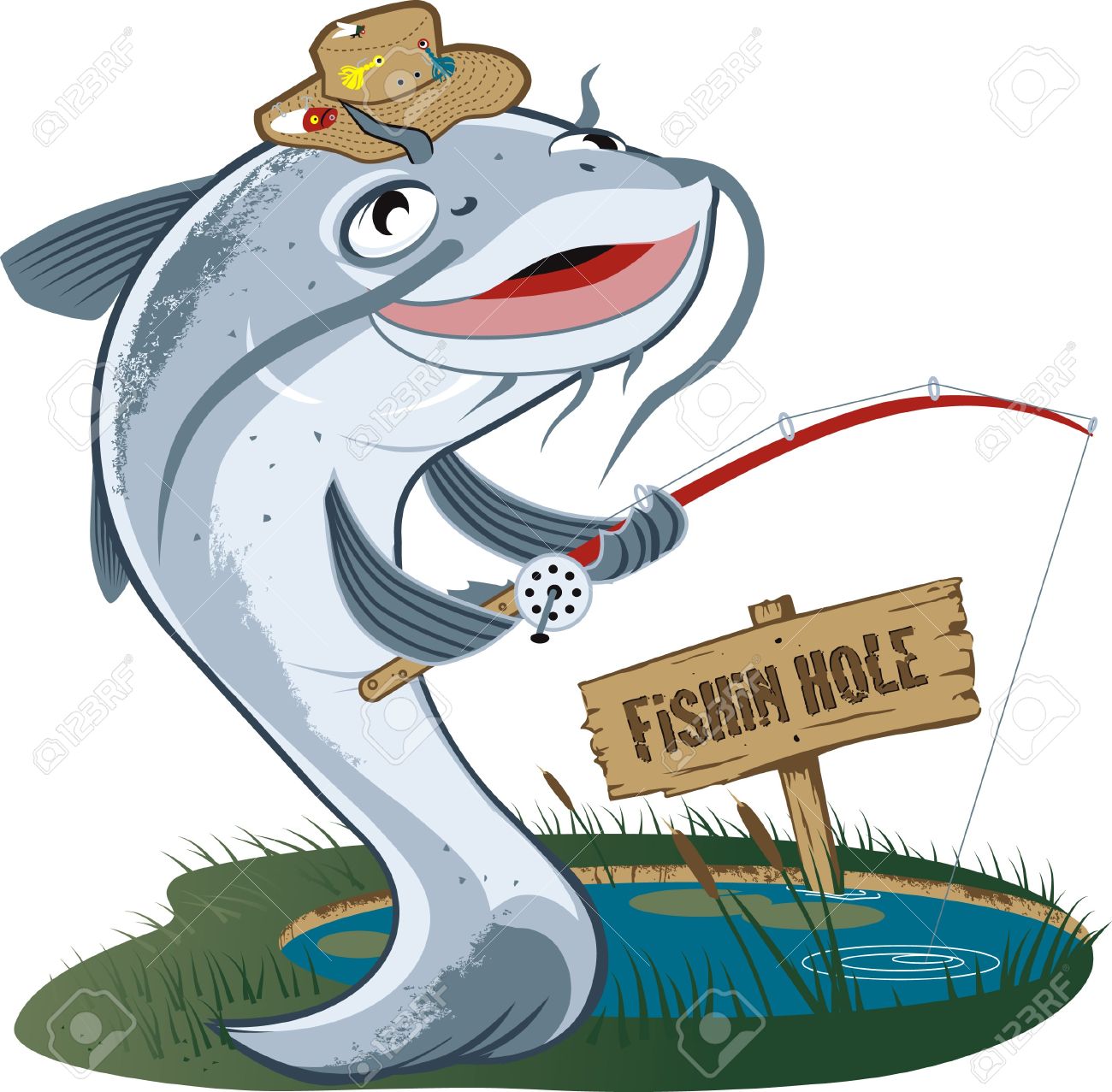 1300x1277 Fishing Clipart Catfish