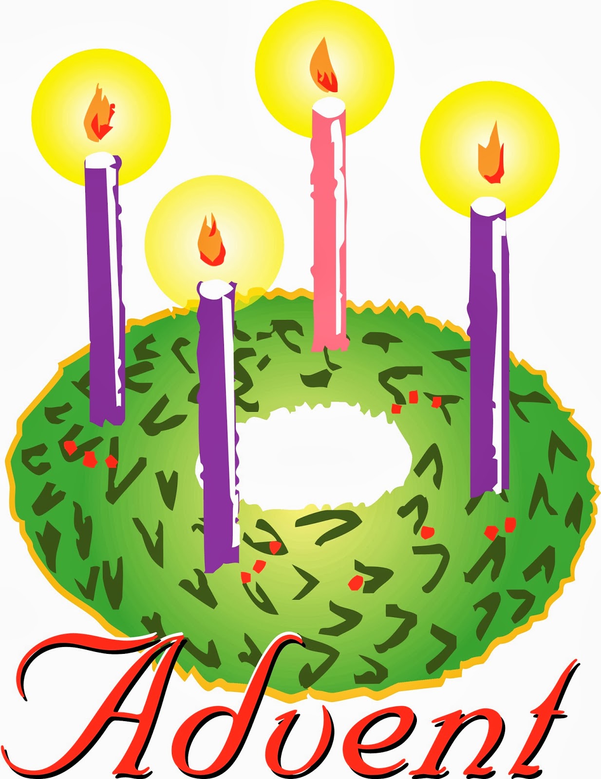 1234x1600 Clip Art Advent Wreat Clipart