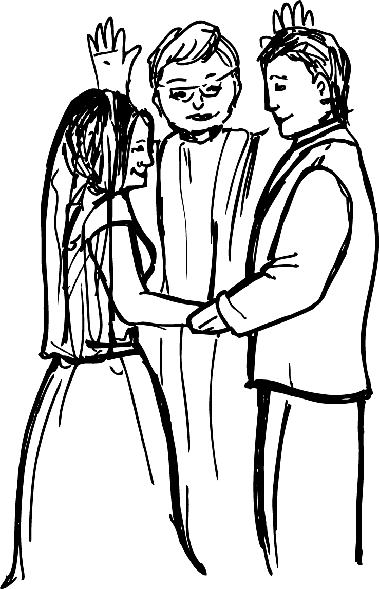738x1147 Catholic Couple Blessing Clipart