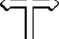 200x135 Top Black Catholic Cross Vector Library