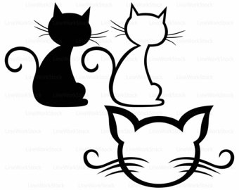 340x270 Cat Clip Art Etsy