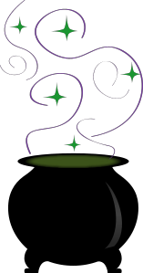 157x299 Witch Cauldron Clipart