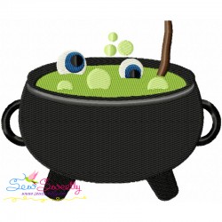 250x250 Halloween Cauldron 2 Machine Embroidery Design
