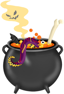 219x320 Twilight Clipart Witch Cauldron