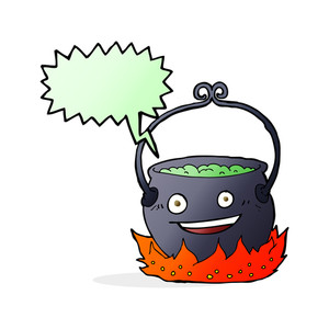 300x300 Cartoon Cauldron Royalty Free Stock Image