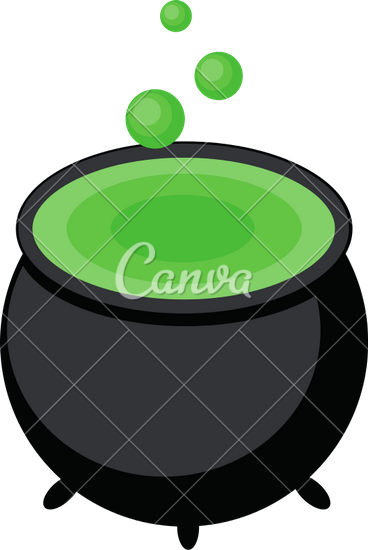 368x550 Cartoon Witch's Cauldron