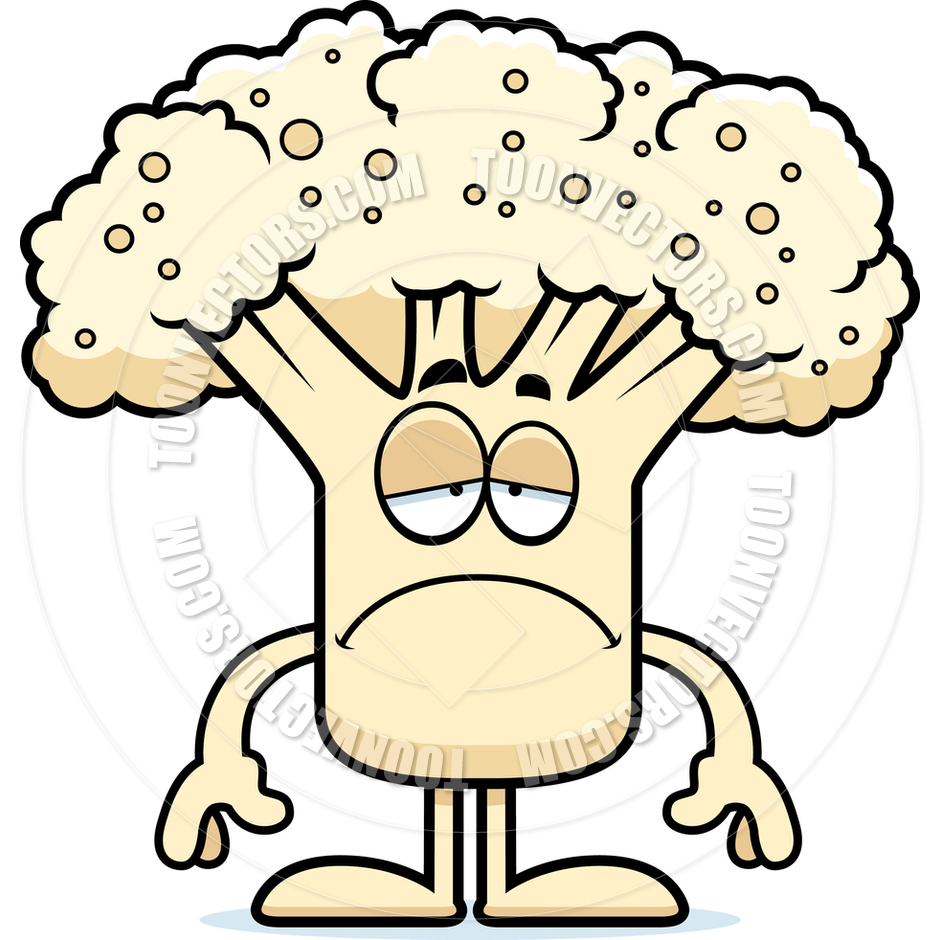 940x940 Sad Cartoon Cauliflower By Cory Thoman Toon Vectors Eps
