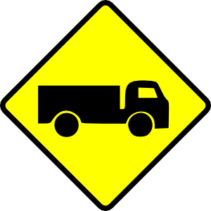 300x300 Leomarc Caution Truck Clip Art