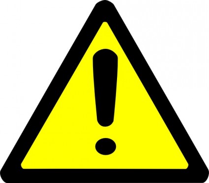 425x371 Danger Clipart Warning Sign