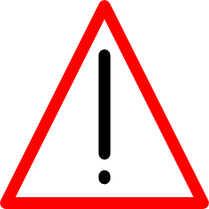 300x300 Warning Sign Clip Art