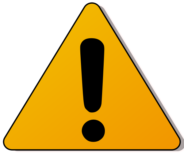 600x500 Caution Sign Clipart