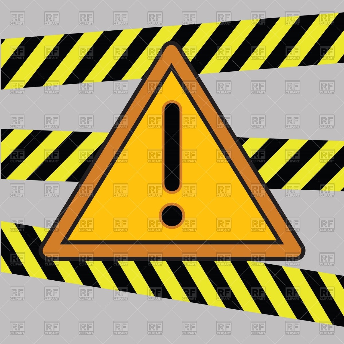 1200x1200 Caution Tapes, Strips And Warning Line Royalty Free Vector Clip