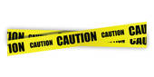 170x85 Clip Art Of Caution Tapes, Seamless Strip. Warning Line K9033748