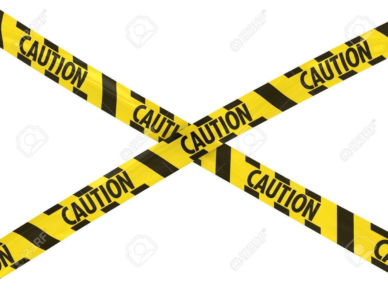 1300x975 Yellow And Black Striped Caution Tape Cross Stock Photo, Picture