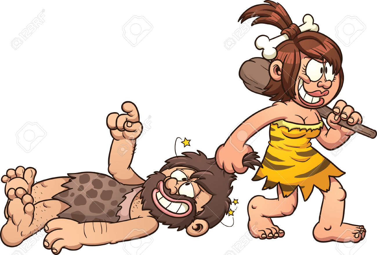 1300x880 Cave Woman Dragging A Caveman Clip Art Royalty Free Cliparts