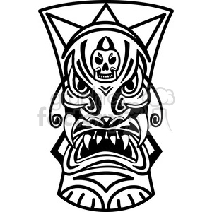300x300 Royalty Free Tiki Art 385815 Vector Clip Art Image