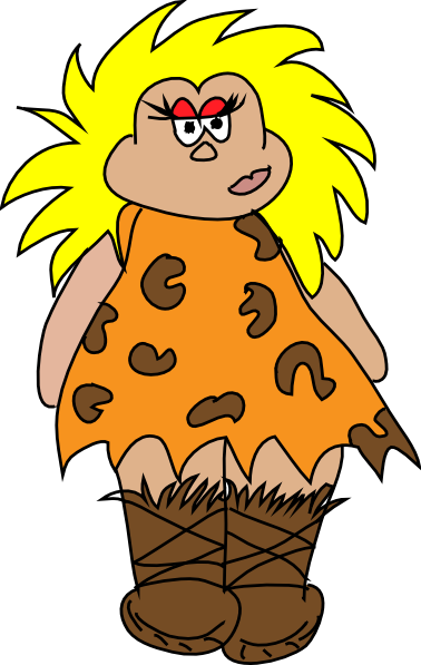 378x597 Cavemen Clip Art