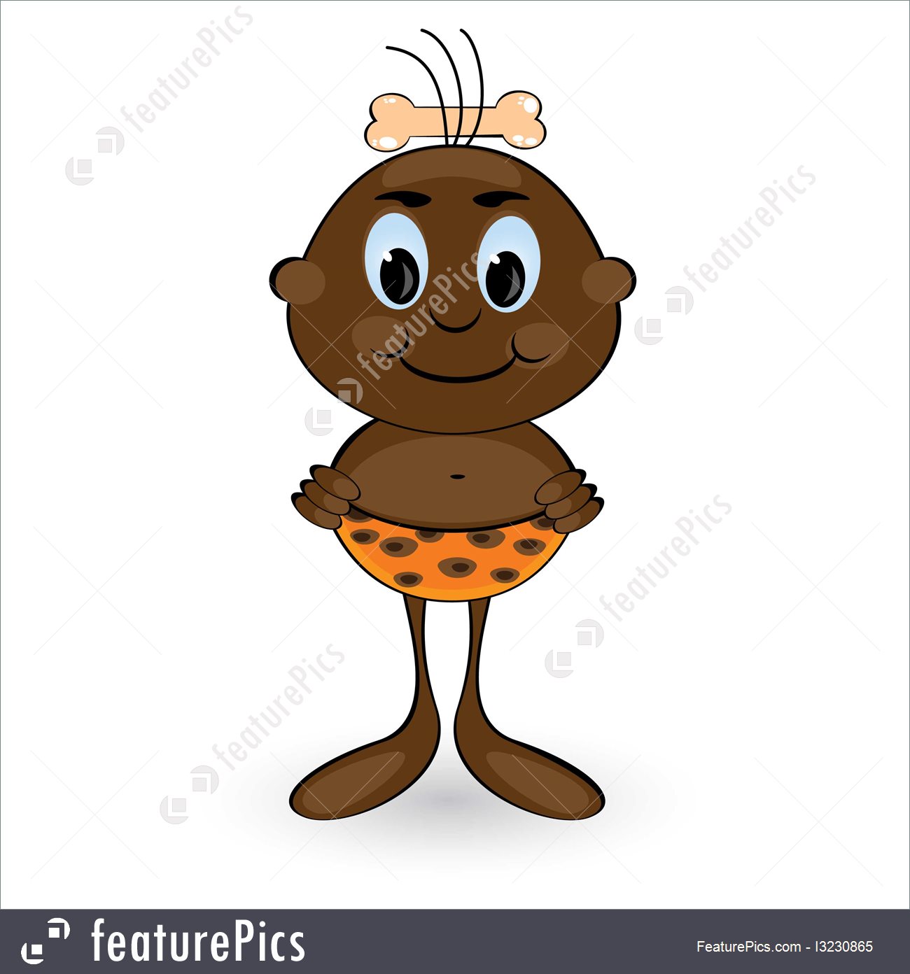 1300x1392 Illustration Of Cartoon Caveman