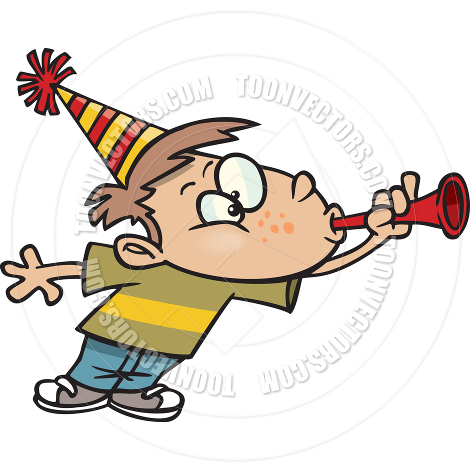 940x940 Cartoon New Year's Boy By Ron Leishman Toon Vectors Eps