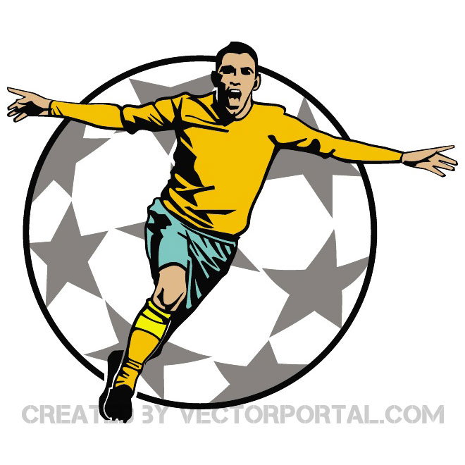 660x660 Goal Celebration Vector Clip Art