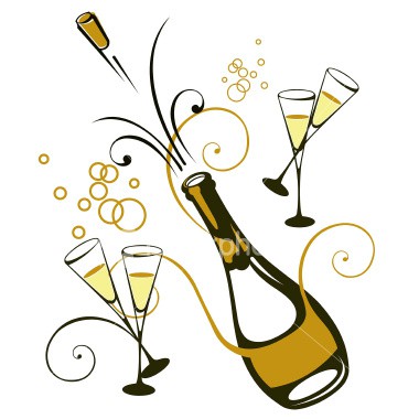 380x380 Wedding Toasting Flutes Awesome Champagne Celebration Clipart