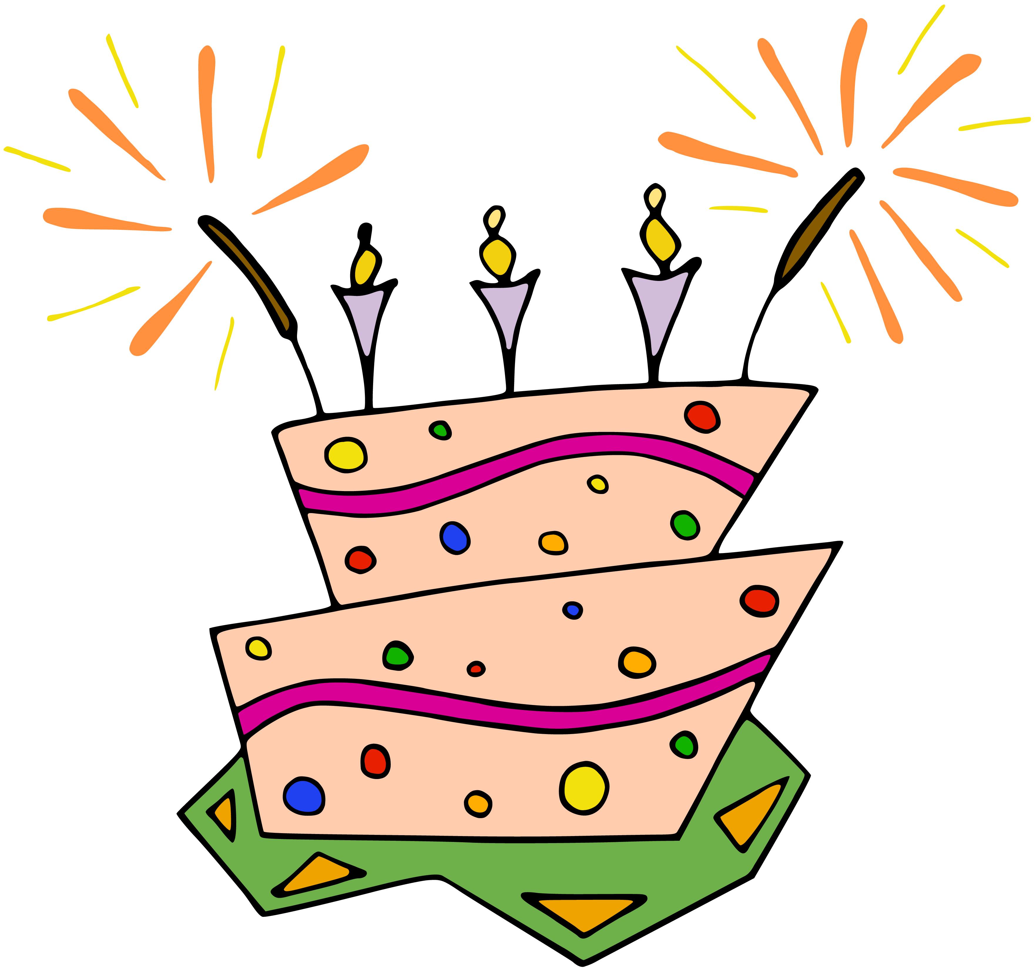 3523x3294 Celebration Clipart Birthday Decoration