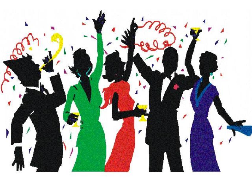 850x638 New Year Party Clipart