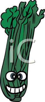 155x350 Royalty Free Clip Art Image Celery Cartoon Character