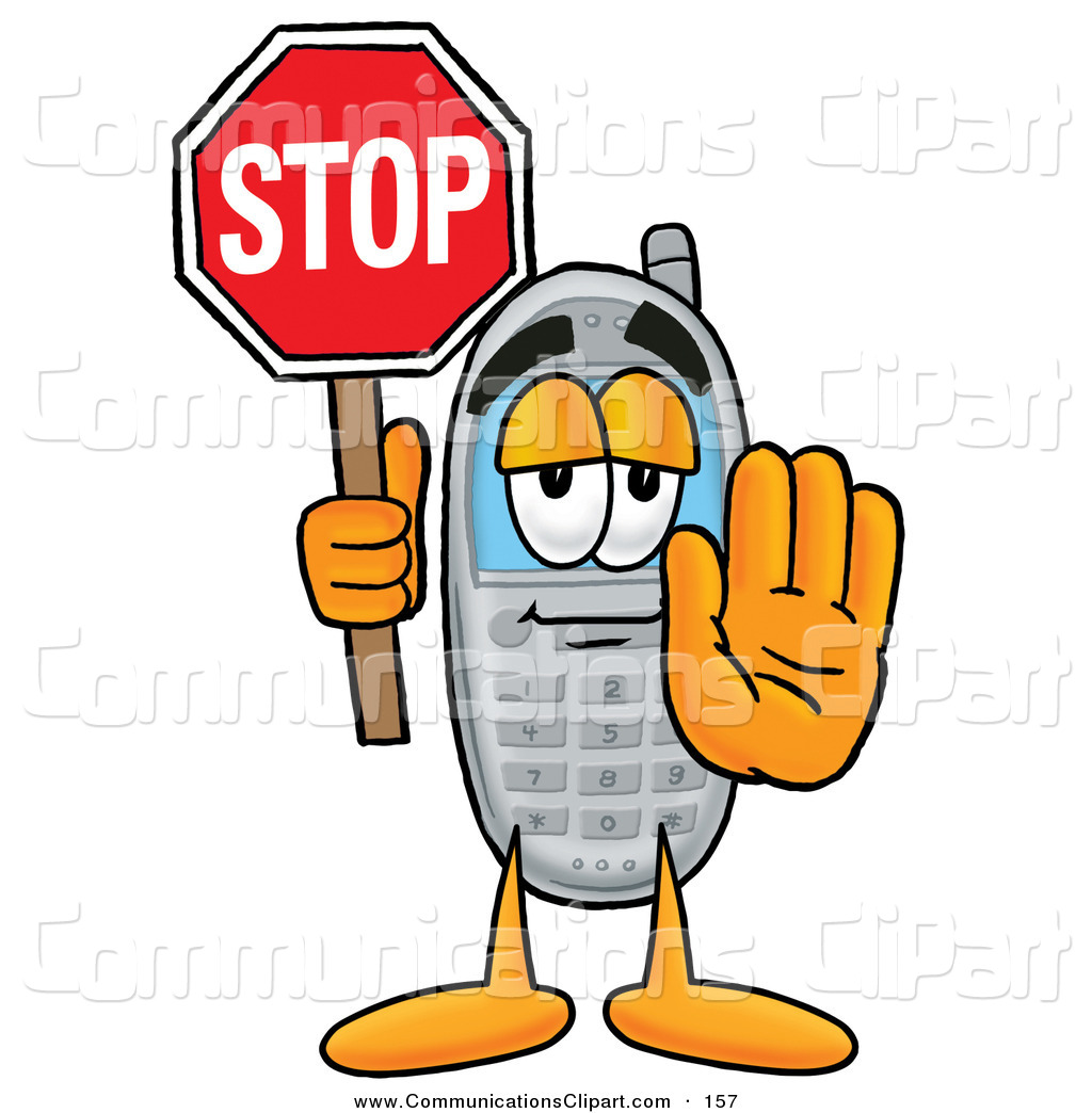 1024x1044 Communication Clipart Of A Wireless Cellular Telephone Mascot