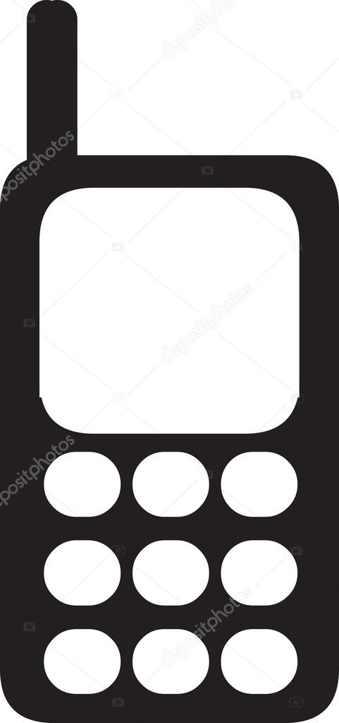 481x1023 Cell Phone Clipart Illustration Stock Vector Kozzi2