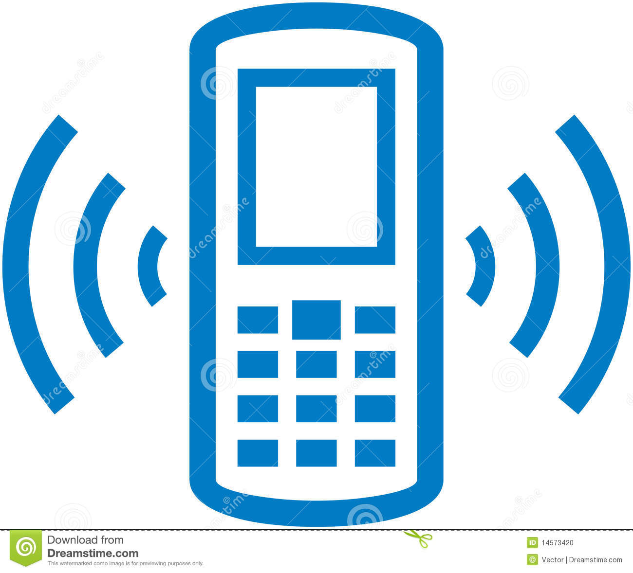 1300x1178 Phone Clipart Blue Cell