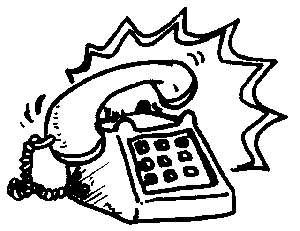 300x231 Ringing Phone Clipart Black And White