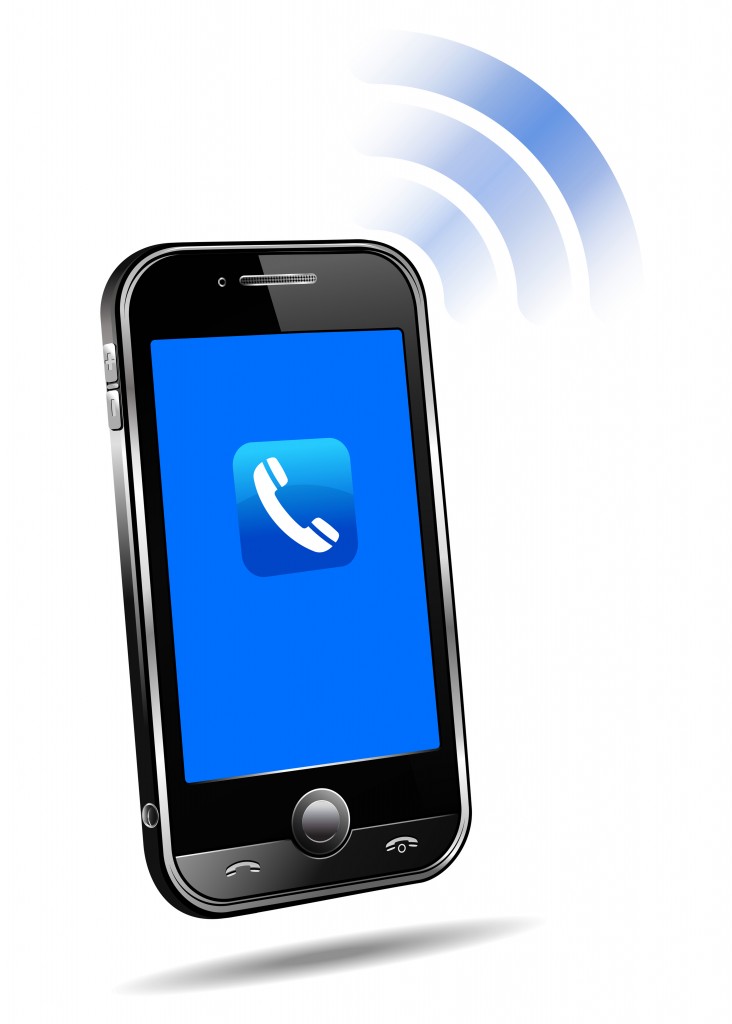 732x1024 Cell Phone Ringing Clipart