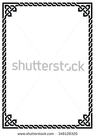 324x470 Celtic Border Clipart