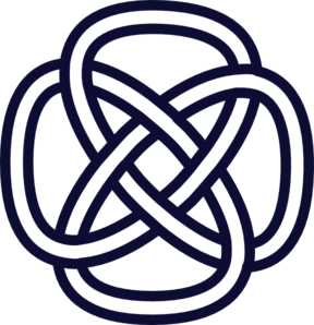 288x298 Celtic Knot Navy Clip Art