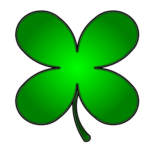 498x482 Free Four Leaf Clover Clip Art