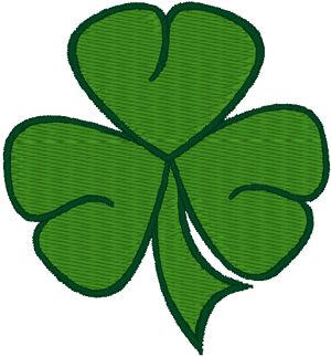 300x323 Shamrock St Patrick Clipart
