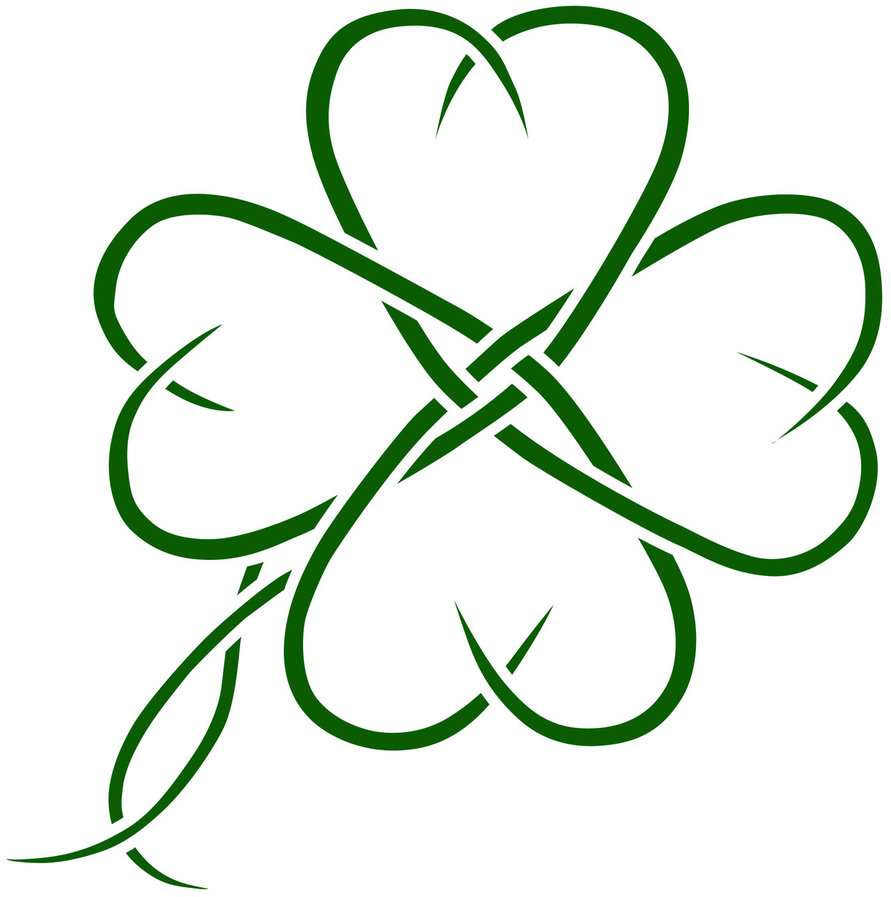 891x897 Celtic Shamrock Clipart