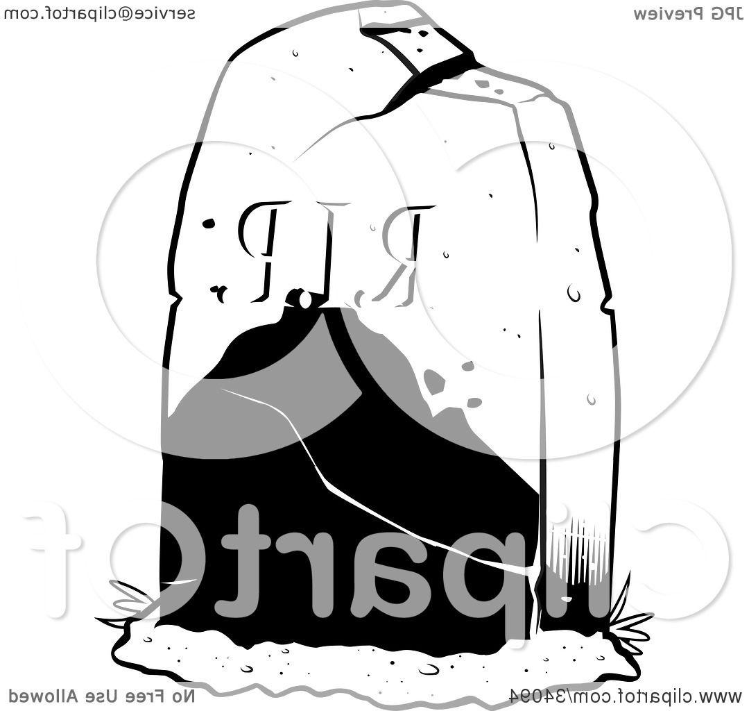 1080x1024 Unique Clipart Illustration Of Broken And Cracked Tombstone