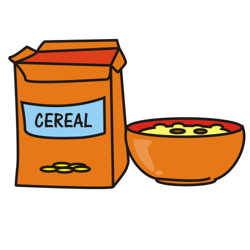 500x500 Cereal Box Clipart