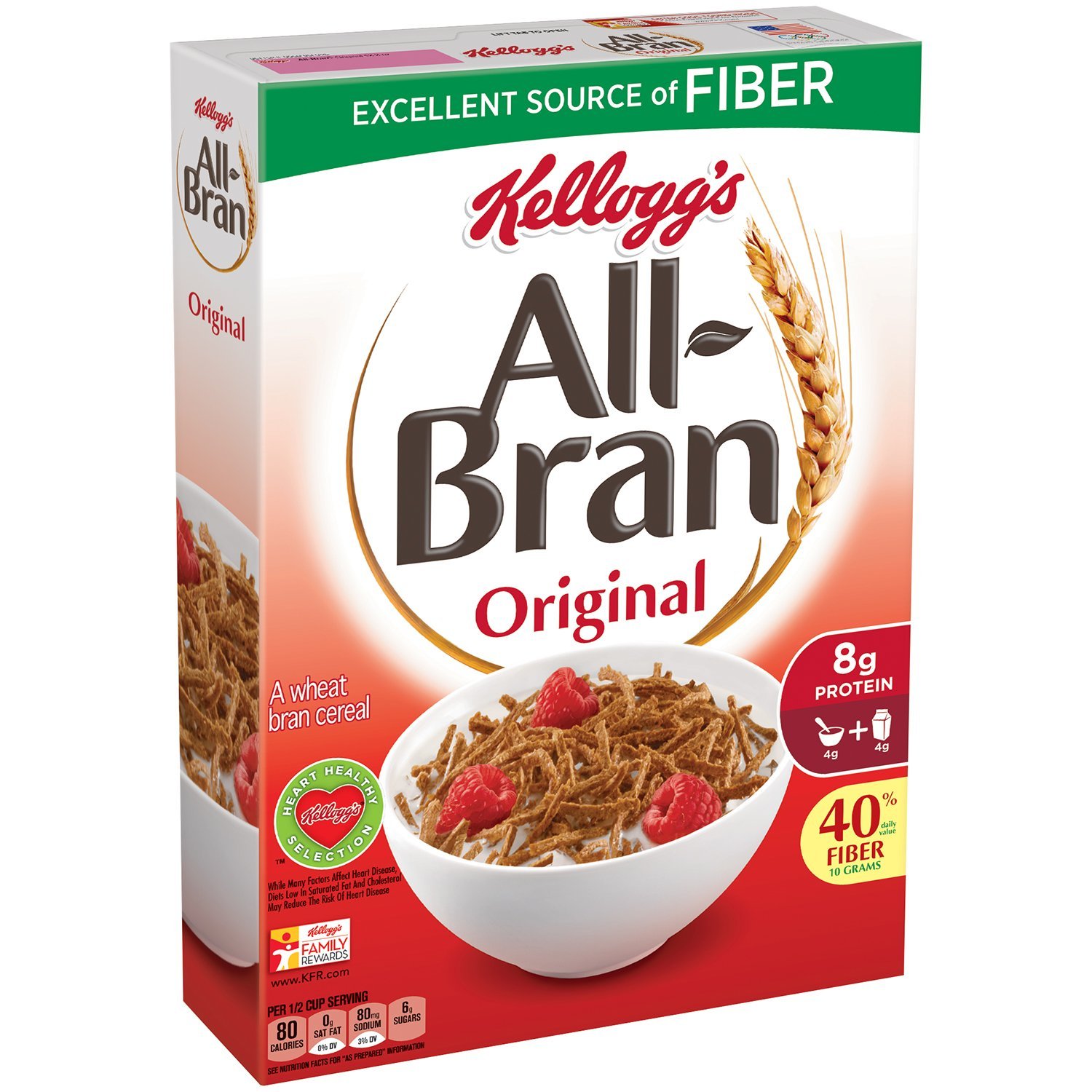 1500x1500 All Bran Cereal, Original, 18.3 Ounce Boxes (Pack Of 5