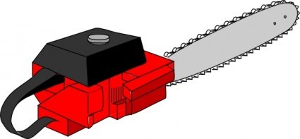 425x197 Chain Saw, Clip Art