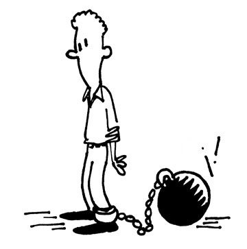 360x363 Ball And Chain Clipart