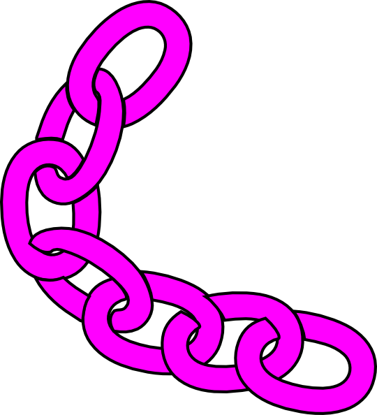 540x594 Fuchsia Multilink Chain Clip Art