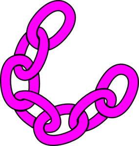 285x300 Fuchsia Multilink Chain Clip Art