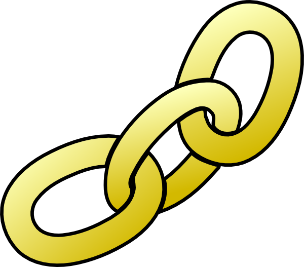 600x527 Gold Chain Clip Art